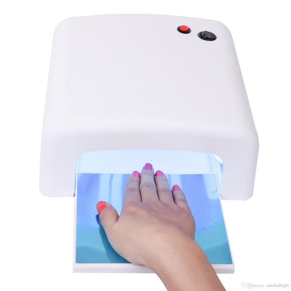 

36w nail dryer gel curing uv nail lamp with sliding tray and 4 pcs nail bulbs
