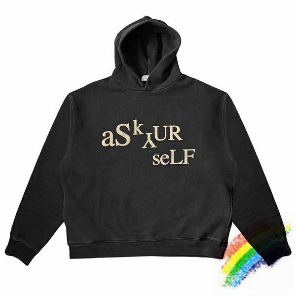 

2020fwss hoodie men women 1 3d printing washed old vintage pullover hoody, Black