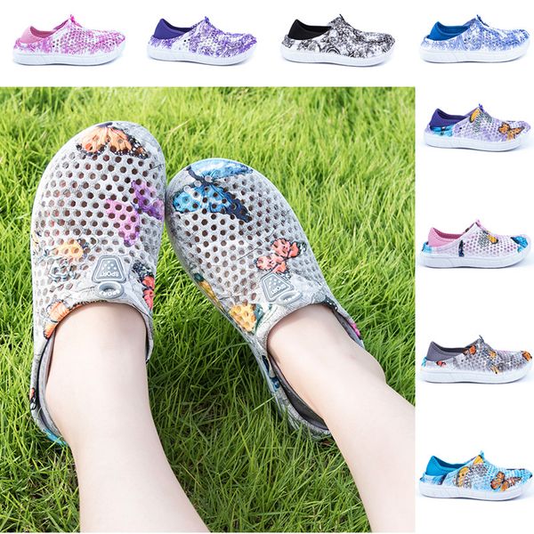 

сад обувь для женщин облегченного дышащего пляжа тапочки открытого плоских засорить главную обувь