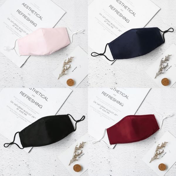 

dustproof face mask breathing valve sponge mask washable reusable fog pm2.5 protective designer printed masks rra3039 #656#332, Black