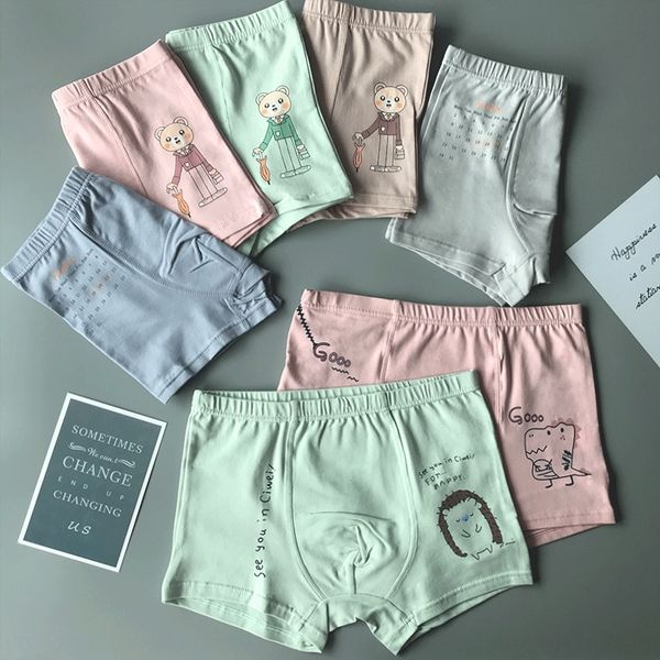 

ajoba children's 2020 new underpants underwear underpants medium and large children's cotton boxer shorts boys' cartoon print, Camo