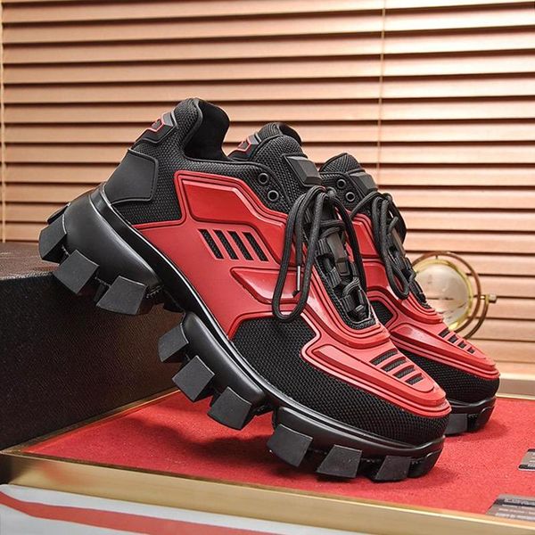 

cloudbust thunder knit sneakers men 's shoes fashion classic outdoor walking plus size low men shoes with origin box, Black