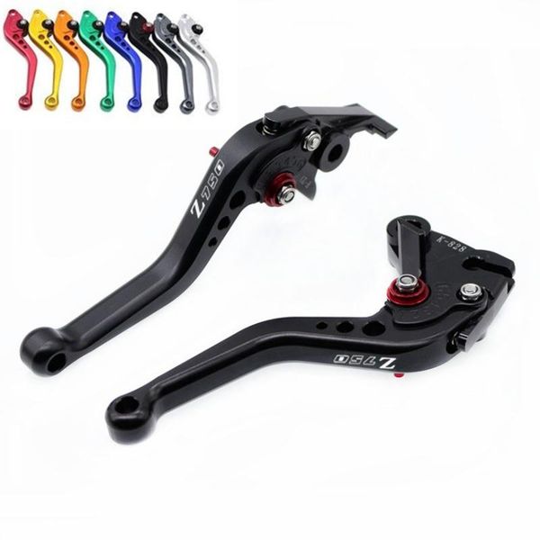 

cnc short brake clutch levers for z750 2007 2008 2009 2010 2011 2012 logo z750