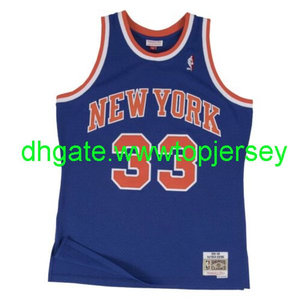 

patrick ewing mitchell & ness 1991-92 hardwood jersey throwbacks vest stitched basketball jerseys, Gray