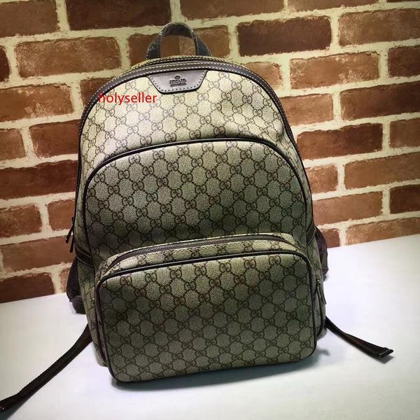 

luxury celebrity design letter embossed brown canvas leather backpack man woman 322069 canvas travel bag