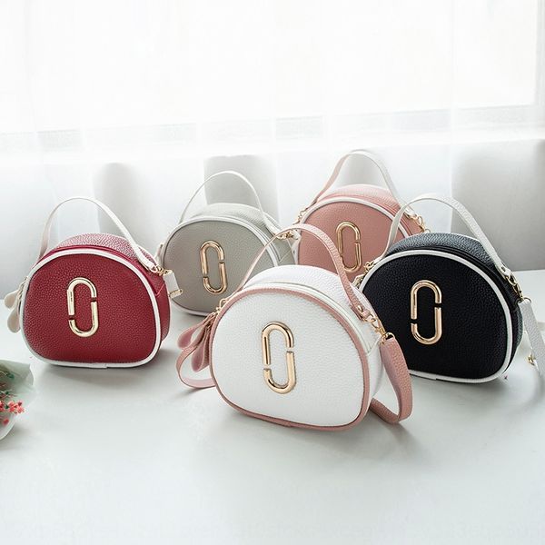 

female 2019 new lychee twill fashion trend all-match contrast color shell women's shell mobile phone bag mobile phone bag