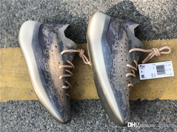 

new kanye west 888boost 380 mist alien running shoes tans 3m reflective wave runner men women primeknit sports sneakers fx9764 with box