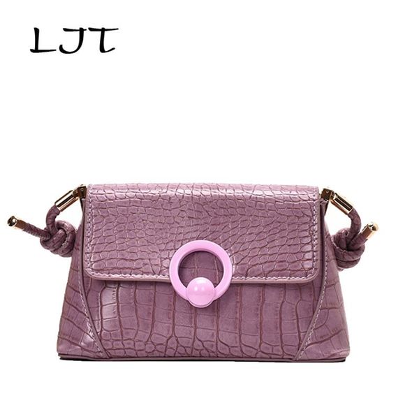 

ljt камень шаблон pu кожа crossbody сумки для женщин 2020 mini плечо сумка дамы путешествия totes