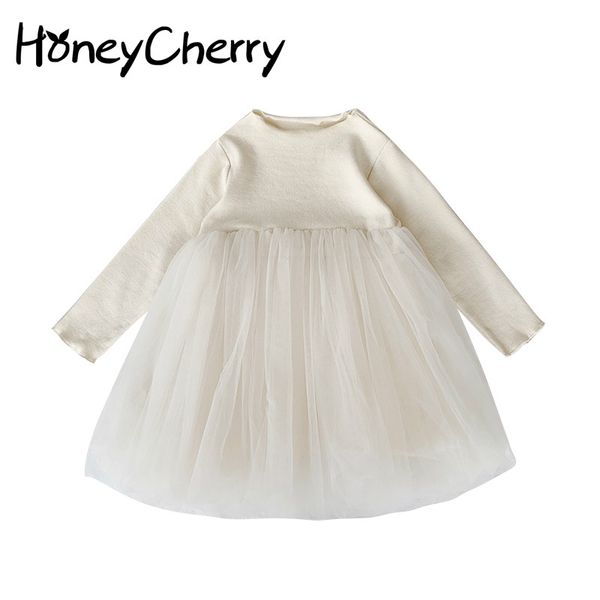 

girls'autumn dresses with foreign style 2020 new children's princess pengpeng dress and baby's mesh dresses, Red;yellow