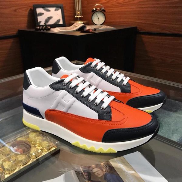 

trail sneaker men 's shoes fashion classic style shoes sports low luxury lace -up men shoes zapatos de moda para homb, Black