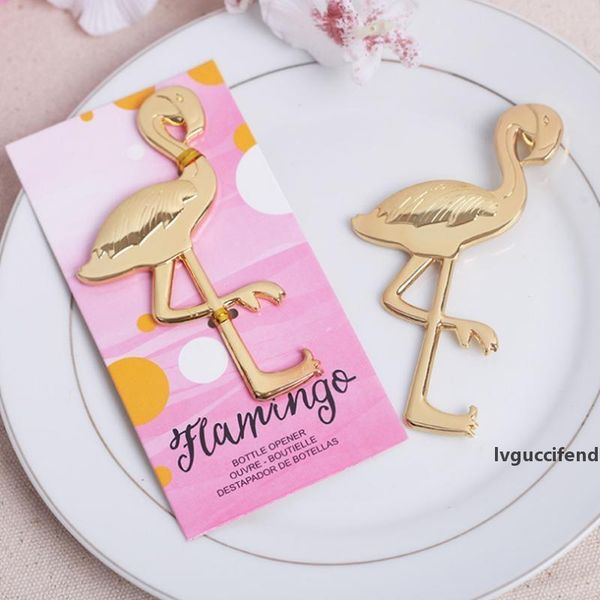 

metal flamingo bottle openers golden beer bottle opener creative kitchen bar tools beer wine opener wedding favor