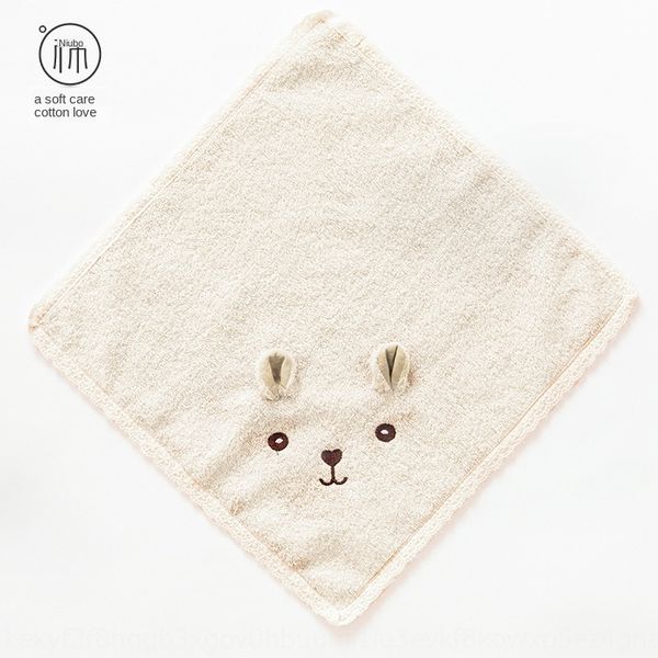 

rpyma love of cotton pure cotton embroidery cartoon square embroidered ear saliva saliva towel 34*34 soft skin-friendly children's towe
