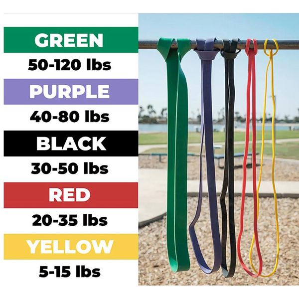 

resistance bands fitness rubber set heavy duty pull up band yoga workout strength training elastic loop expander equipment
