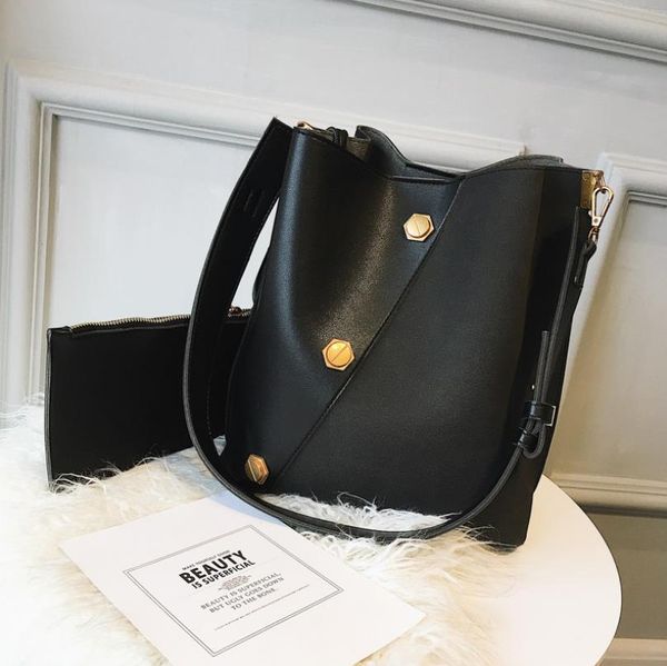 

Women's Handbag New Fashion Bag Simple Large Capacity Bucket Bag Single Shoulder Messenger Bag Womens Cross Body