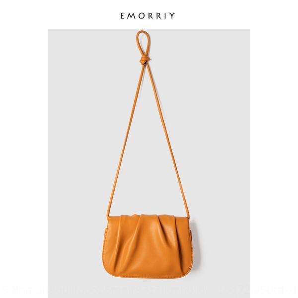 

alqd1 ins fashion small square women's 2020 new korean style soft leather western style small square bag fashion pleated shoulder slant, White