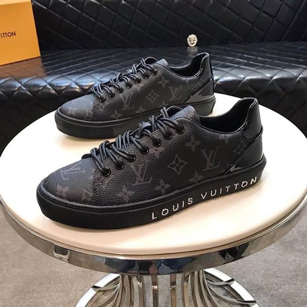 

comfortable men 's shoes with origin box autumn and winter low -lace -up logo fashion sneakers flats platforms shoes outdoor walki