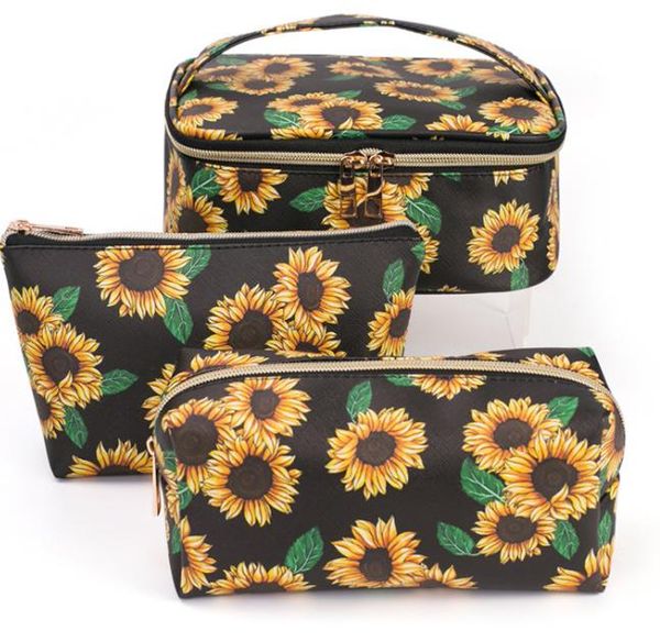 

designer 2020 fashion new three-piece makeup pu waterproof toilet bag large capacity portable travel storage bag ing