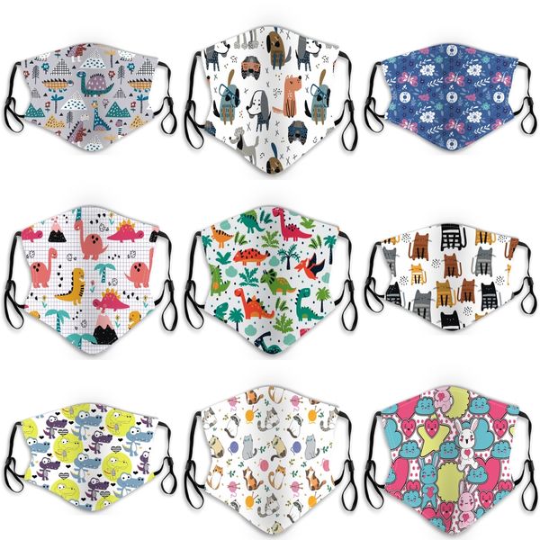 

luminous black anti-dust masks cotton mask mouth face mask man woman cycling wearing fashion cartoon masks#889