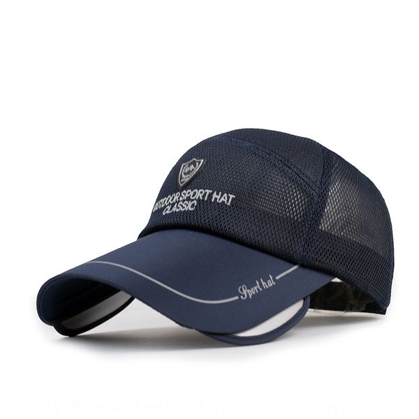 

u7gkh korean style baseball hat sunshade hat retractable sun visor mesh baseball female breathable all-match duck tongue cap outdoor travel, Blue;gray