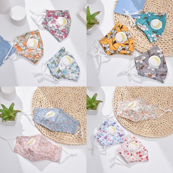 

breathable cotton masks kids pm2.5 dustproof face mask with valve washable reusable cotton anti smog masks