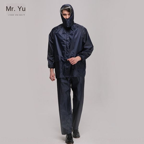 

xzqq6 men's cloak cloak and women's poncho outdoor hiking raincoat polyester labor protection raincoat suit split poncho thickened, Red;brown
