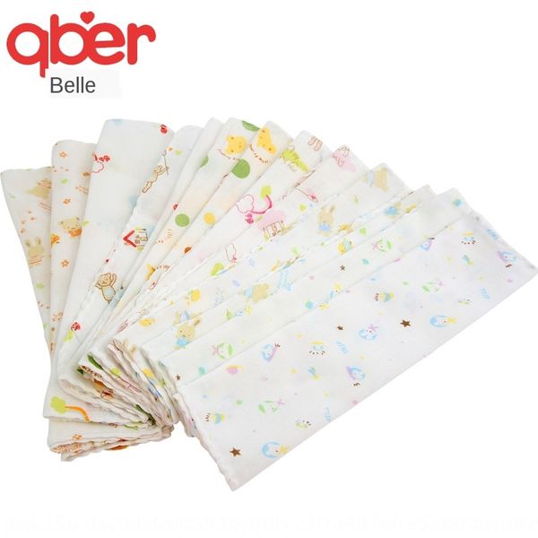 

sl60a 10 pieces towel towelhandkerchief saliva towel of high-density printed gauze saliva towelbaby pure cotton gauze handkerchief no fluore