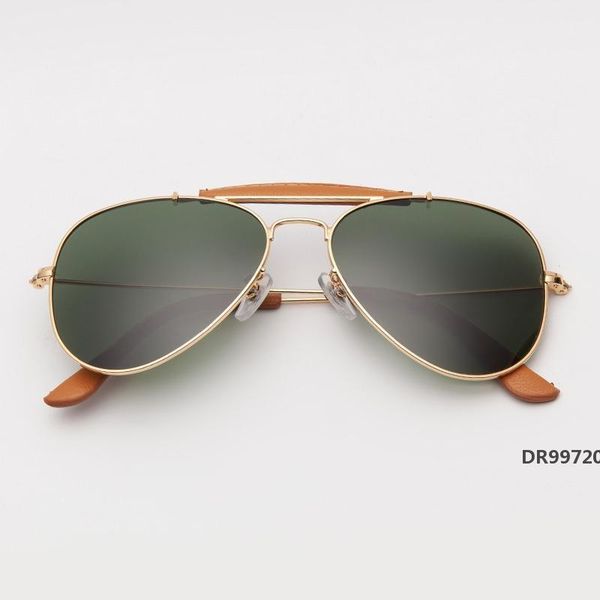 

3422 sunglasses polarized 58mm gradient glass lens men women mirror pilot glasses sol gafas uv400 outdoorsman craft mx200619dr99720, White;black