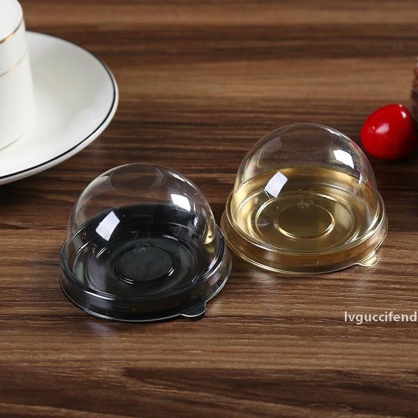 

round yolk crisp packing box safe plastic pvc moon cake package boxes with transparent lids organizer creative 0 2jx b