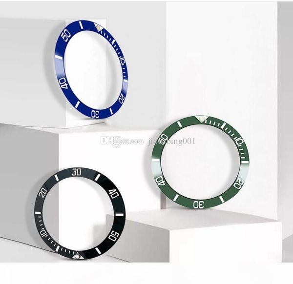 

черный синий зеленый золотой керамический ободок вставки часы аксессуары fit размер 40 мм автоматическая суб часы розничная и оптовая поддер