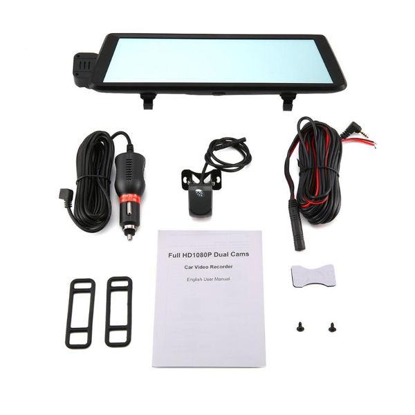 

driving recorder new 10 inch full screen smart rearview mirror hd lens car dvr