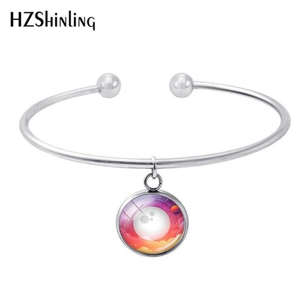 

2018 new planet moon sun outer space cabochon image bracelet handmade fashion jewelry gift for girls women bracelets accessory, Black