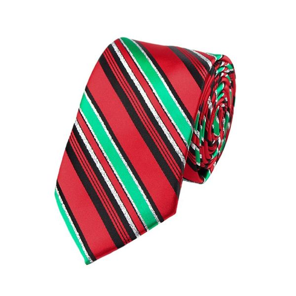 

men christmas neckties novelty colorful xmas tree santa claus printed holiday l9be, Black;gray