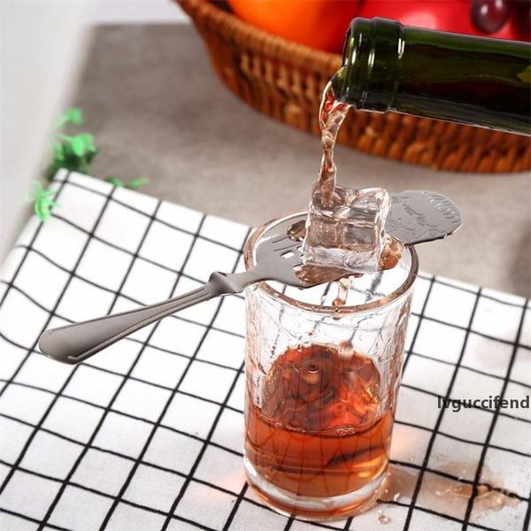 

stainless steel absinthe spoon cocktail bar utensils bitter absinthe scoop glass cup drink ware spoons creative filter