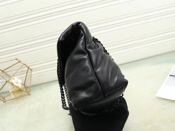 

luxury designer handbags loulou puffer double chain shoulder bag quilted lambskin handbag women bags