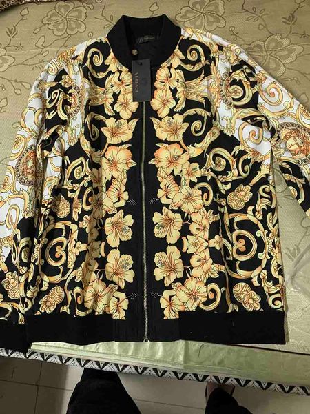 

2020 men's jacket coat long sleeve zip jacket fashion pattern print slim trench coat men's motorcycle jacket winter outdoor clo, Black;brown
