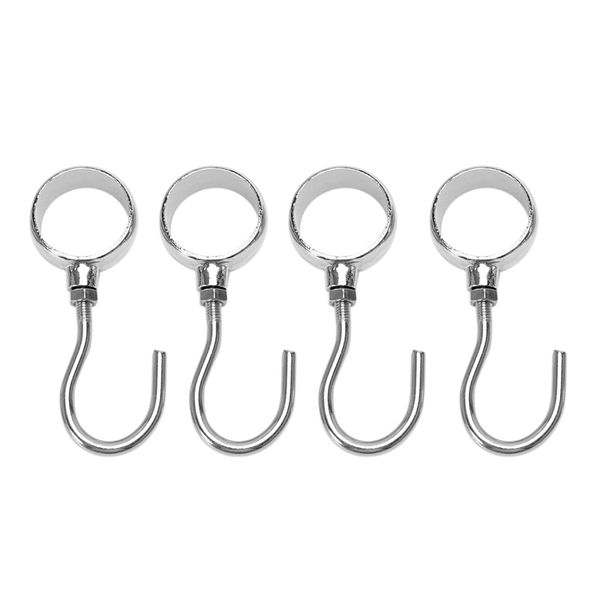 

robe hooks wardrobe 25mm dia tube rod adjustable clothes coat hangers 10pcs