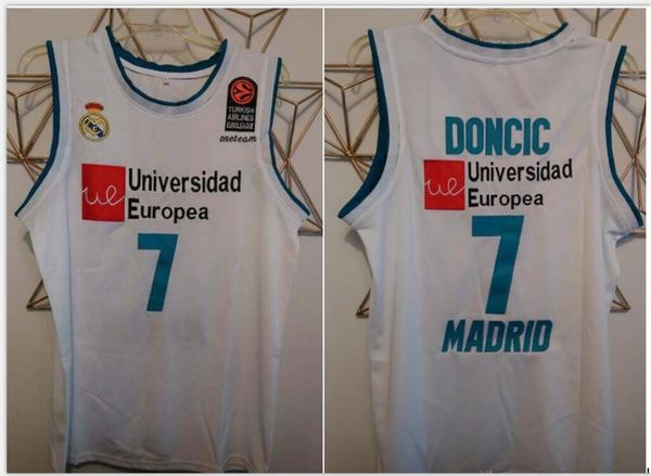 

custom men youth women vintage luka doncic universidad europea #7 luka basketball jersey size s-6xl or custom any name or number jersey, Black