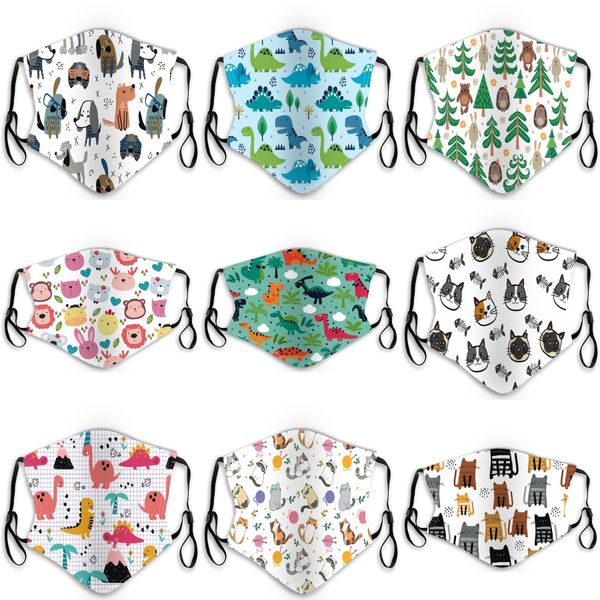 

100pcs mouth er face mask with pm2.5 filter dustproof protective masks with breather valve outdor cycling masks in stock#497