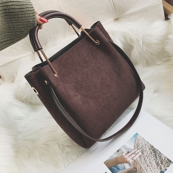 

vintage leather women's tote bags luxury faux suede crossbody bags ladies handbags and purses female solid color shoulder bags