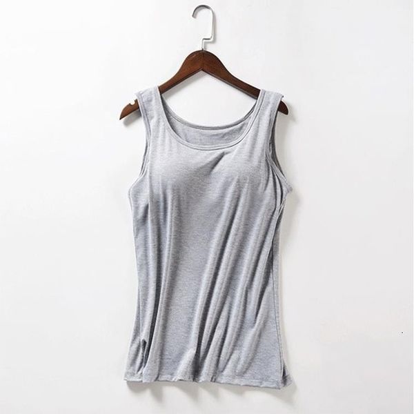 

fashion 6colors women soft modal bra bralette solid padded camisole female ladies summer tank x2, White