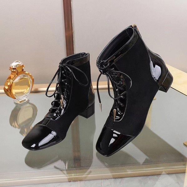 

2020o boots women's new wild thick bottom high to help handsome motorcycle boots british wind martin boots shoes, the original box deli