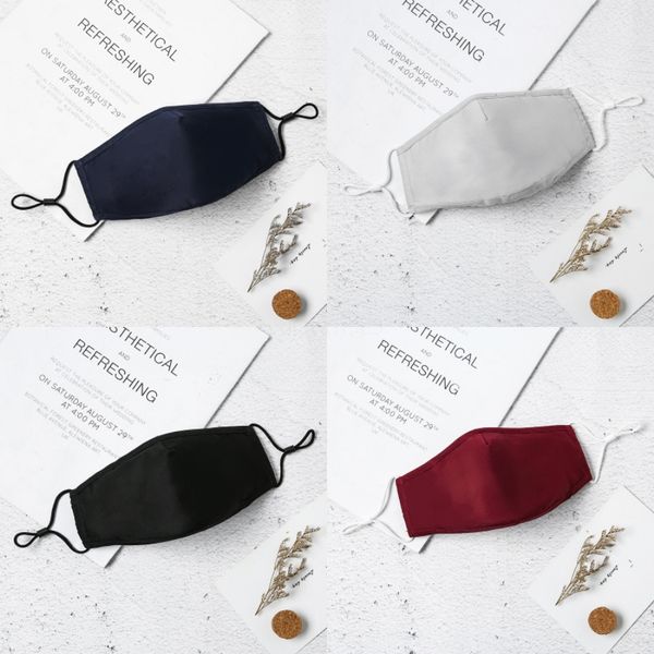 

same day delivery ice silk mask kid face masks children men 0.4usd high-end packaging designer face masks designer masks abc2007 s#481, Black