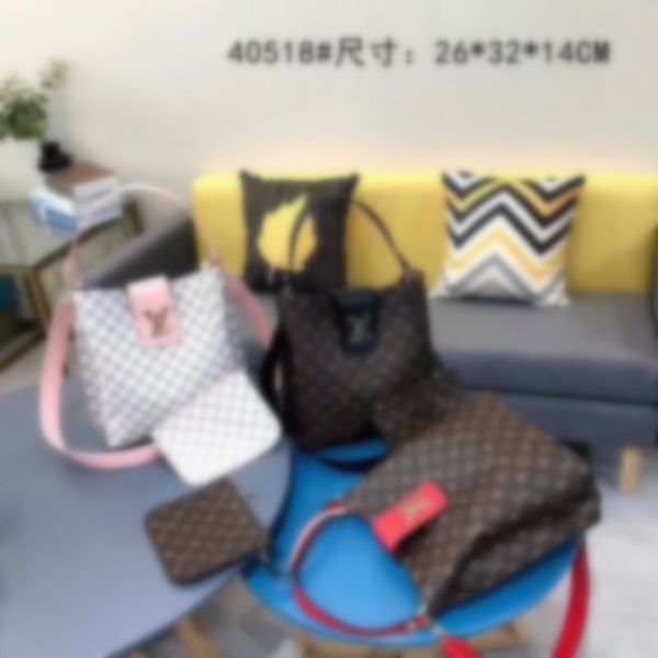 

2020 new 2pcs classic fashion bag women shoulder bags luxury handbag lady messenger bag female purse tote crossbody