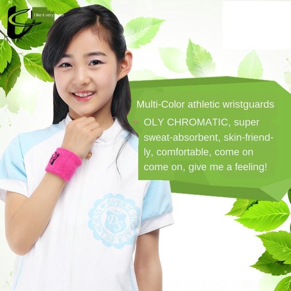 

n5sud like basketball badminton children's towel non-slip badminton wristbandfur ball wrist strapsweat-absorbing wristband cotton sport, Black;red