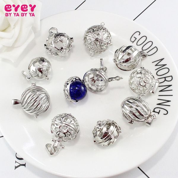 

spherical hollow open p handmade diy magic box magic box diy necklace sweater chain accessories handmade materials, Silver