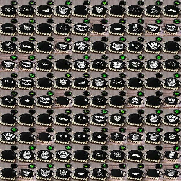 

daily use nose and mouth cover facemasks glow in the dark skull smile skeleton face mask motorcycle masks tvaoy hwjh, Black