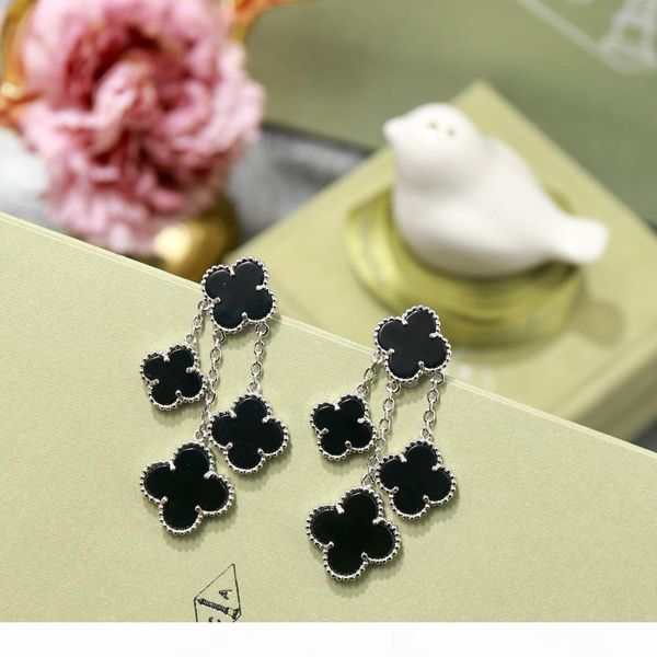 

vae3 new arrival stainless steel earrings for women birthday gift have different colors choose, White