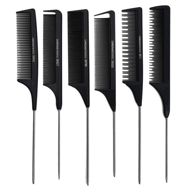 

plastic hair comb professional anti static rat tail combs hairdressing hairs styling tools black shape 1yt e2