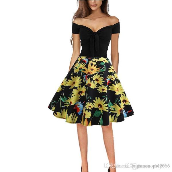 

женское платье в стиле ретро женщина платья lady платье повседневный хепберн стиль рукавов лето печати мода оригинал линию естественной тали, Black;gray