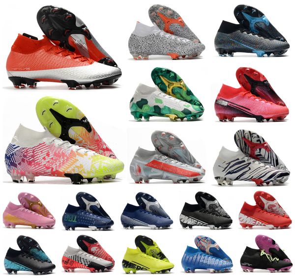 

горячие 2020 mercurial superfly 7 elite se fg vii 360 cr7 safari роналдо неймар mens женщин мальчиков футбол обувь бутсы бутсы размер 39-45
